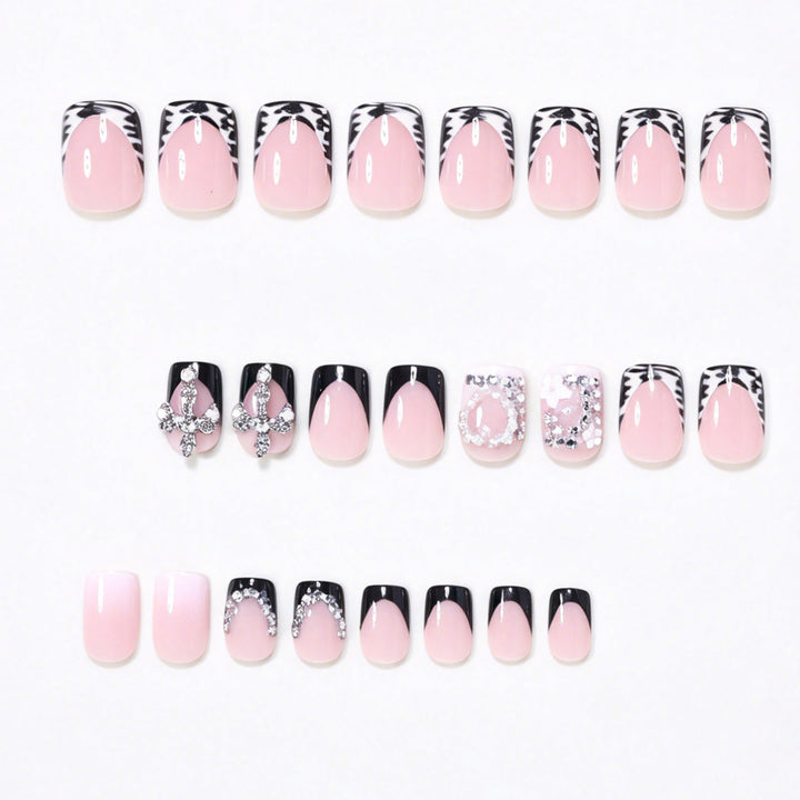 Elegant Decorative Acrylic Press-On Nail Art Kalsten