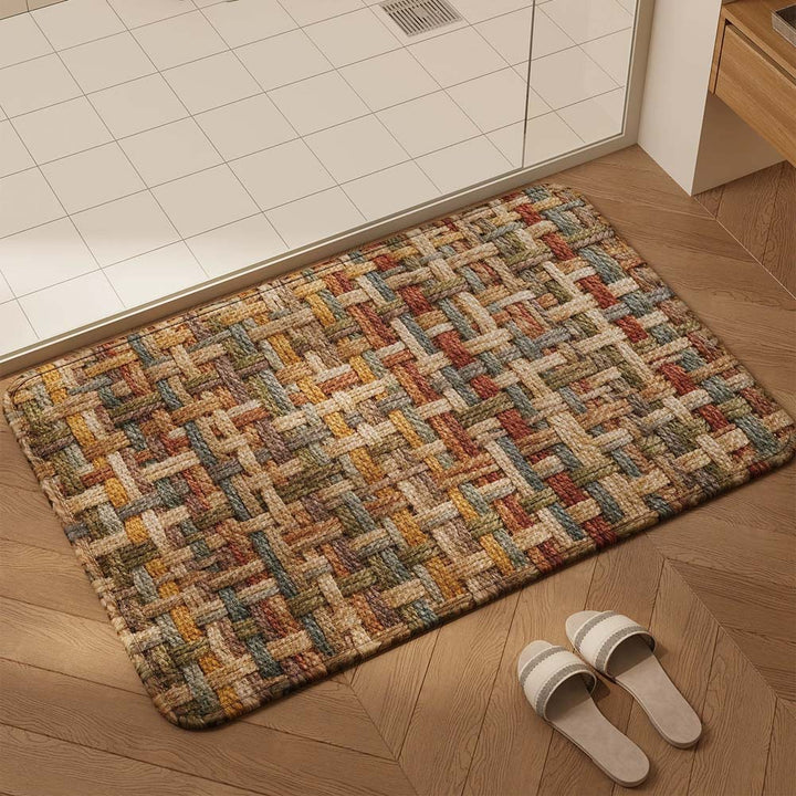 Textured Weave Bath Mat