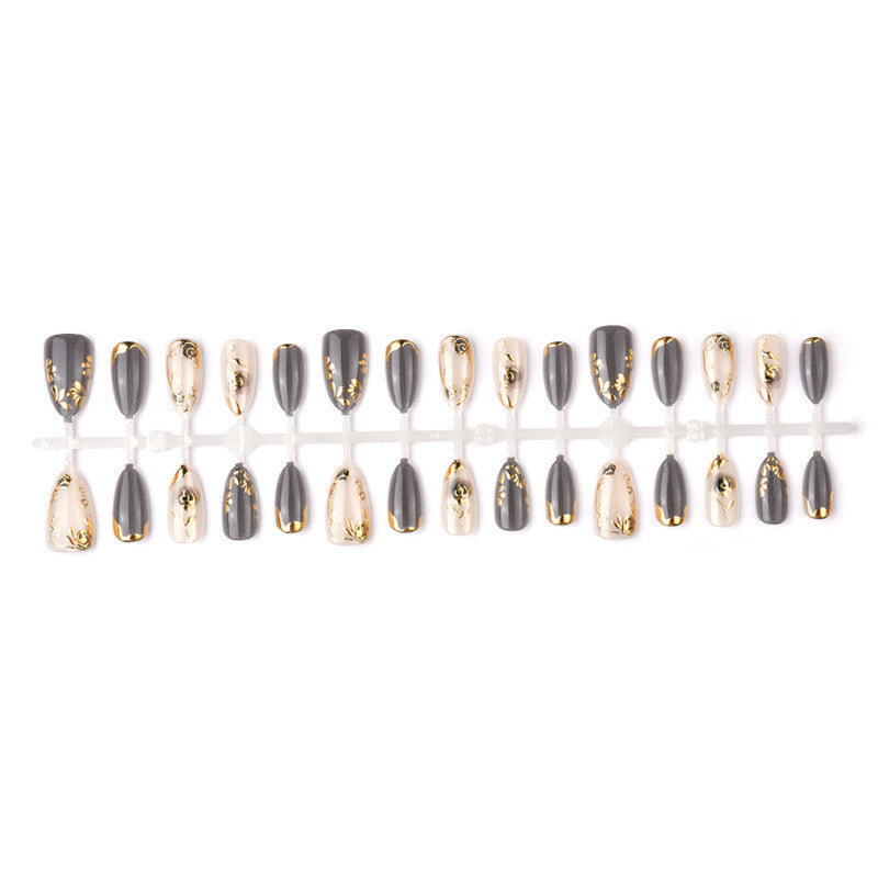 Artificial nails with elegant rose designs Kalsten