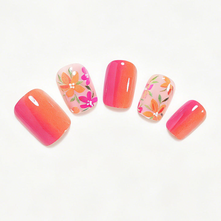 Floral Gel Nail Art Tips Kalsten