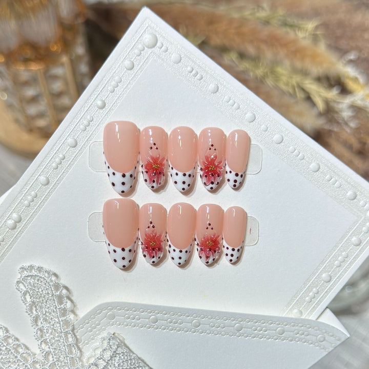 Elegant Floral Press-On Nails Kalsten