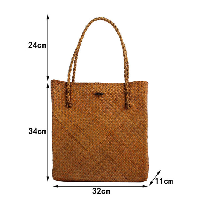 Braided Tote Bag with Two Sturdy Handles Kalsten