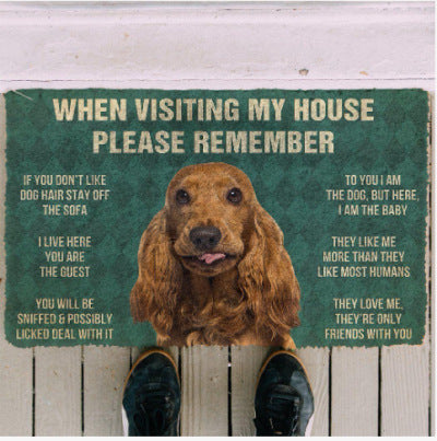 Fun Dog-Themed Door Mat Kalsten