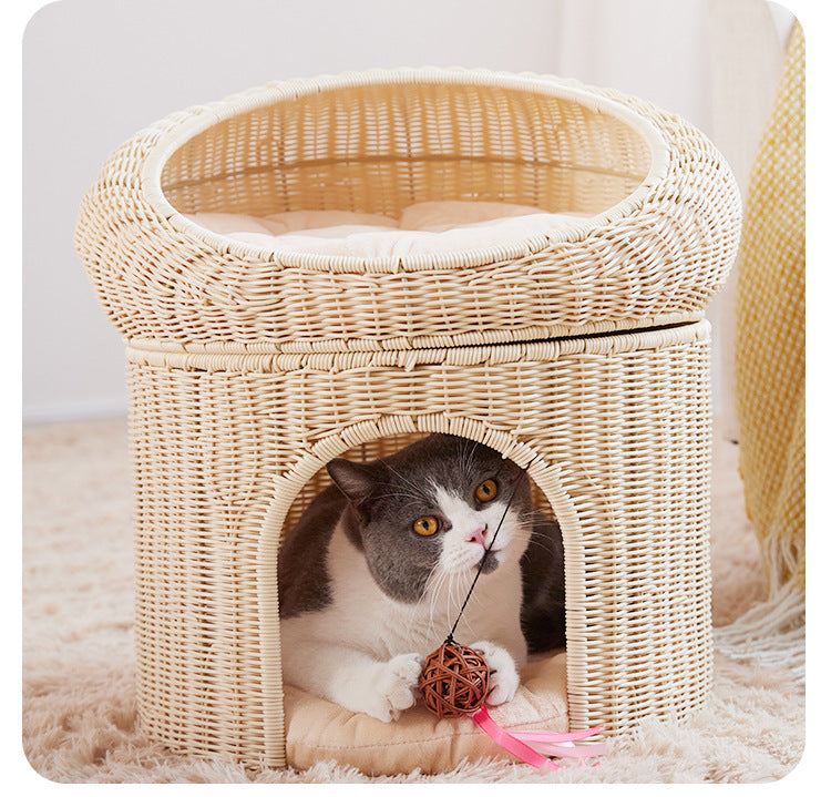 Cozy cat basket with play ball Kalsten