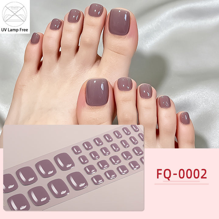 UV-Free Glossy Press-On Nail Wraps