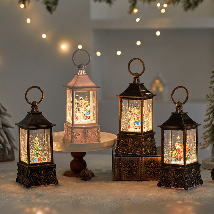 Vintage Snow Globe Lantern