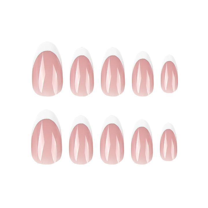 Elegant Gel Nails with Continuous French Tip Kalsten