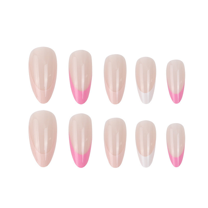 Elegant Stiletto Press-On Nails with Unique French Tips Kalsten