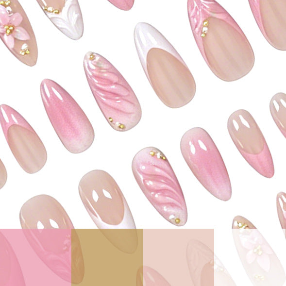 Elegant Floral Acrylic Nail Enhancements Kalsten 1789915803