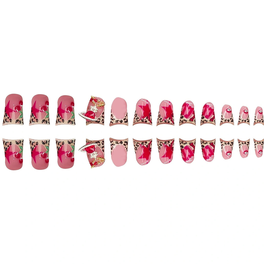 Artistic Leopard Print Press-On Nail Set Kalsten