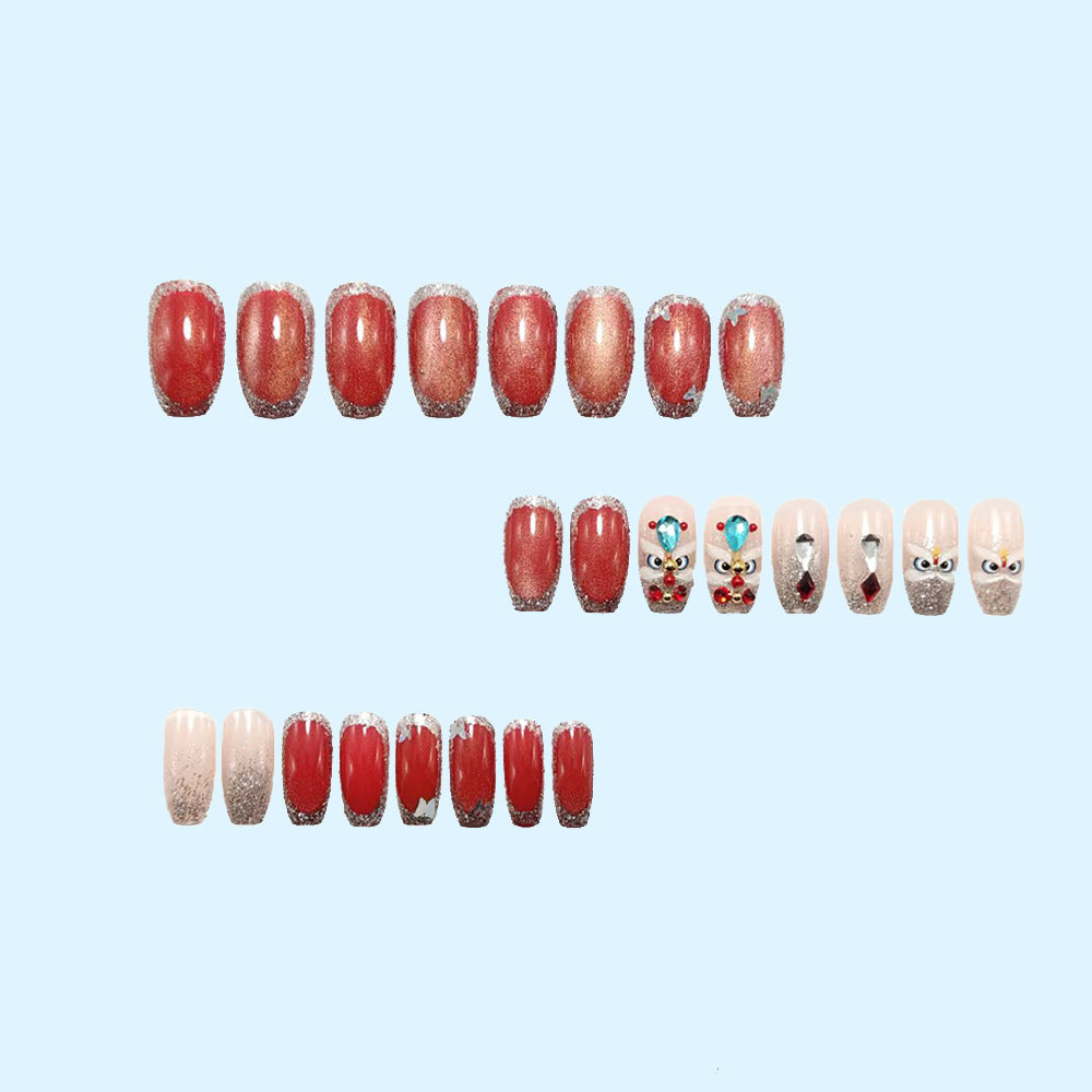 Artificial nails with luxurious 3D decorations Kalsten
