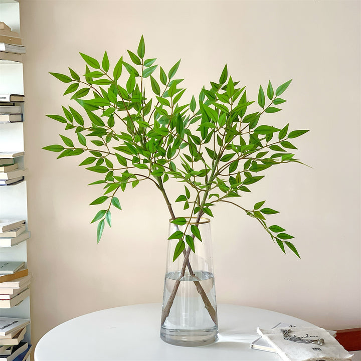 Artificial Green Leaf Branch