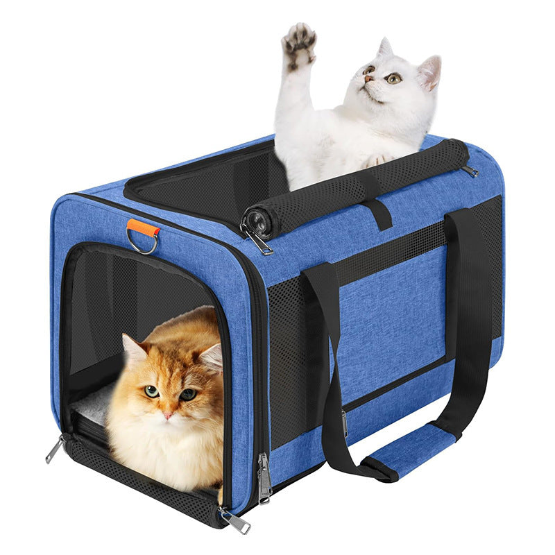 Portable Pet Travel Bag with Breathable Mesh Kalsten