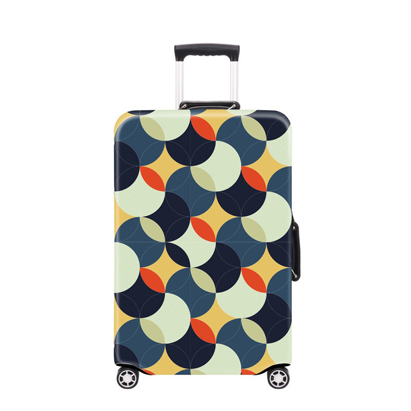 Women's Hard Shell Suitcase with Modern Geometric Design Kalsten