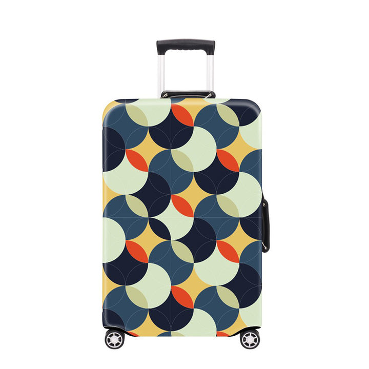 Women's Hard Shell Suitcase with Modern Geometric Design Kalsten