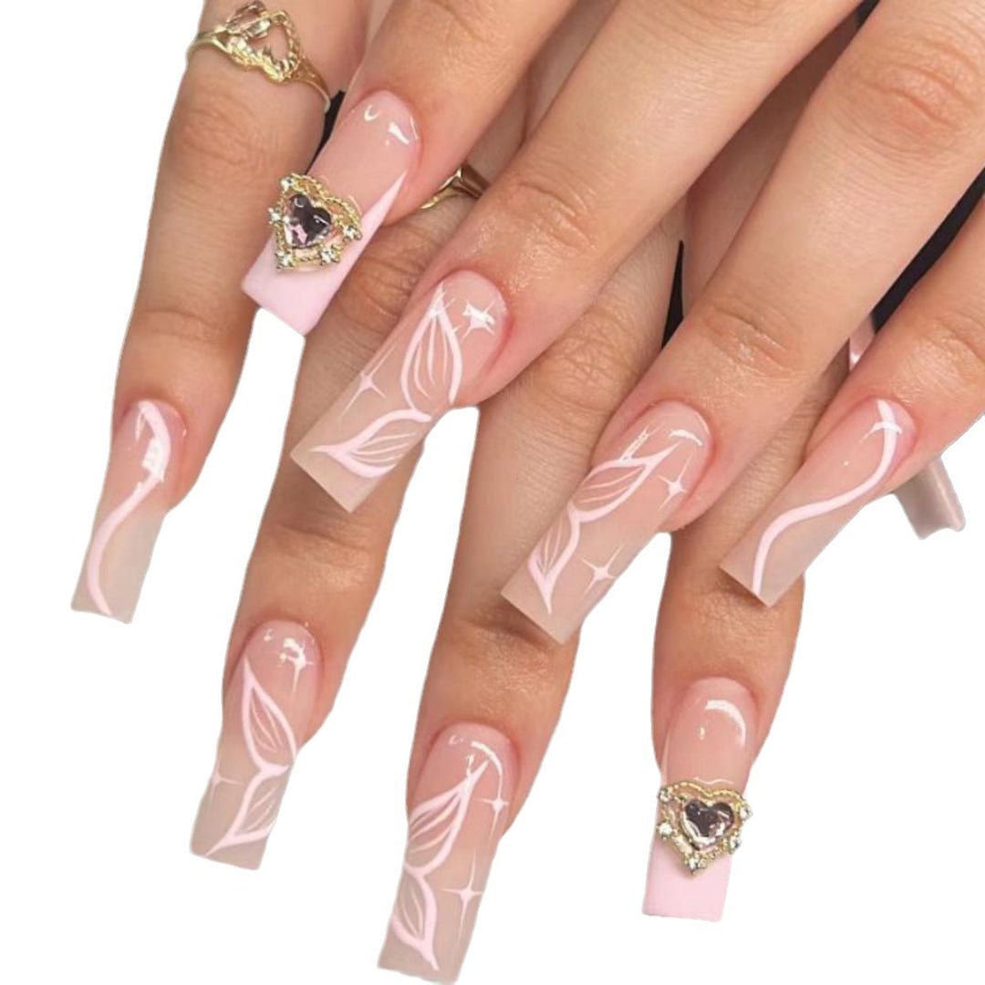 Ornate Floral Nail Extensions Kalsten