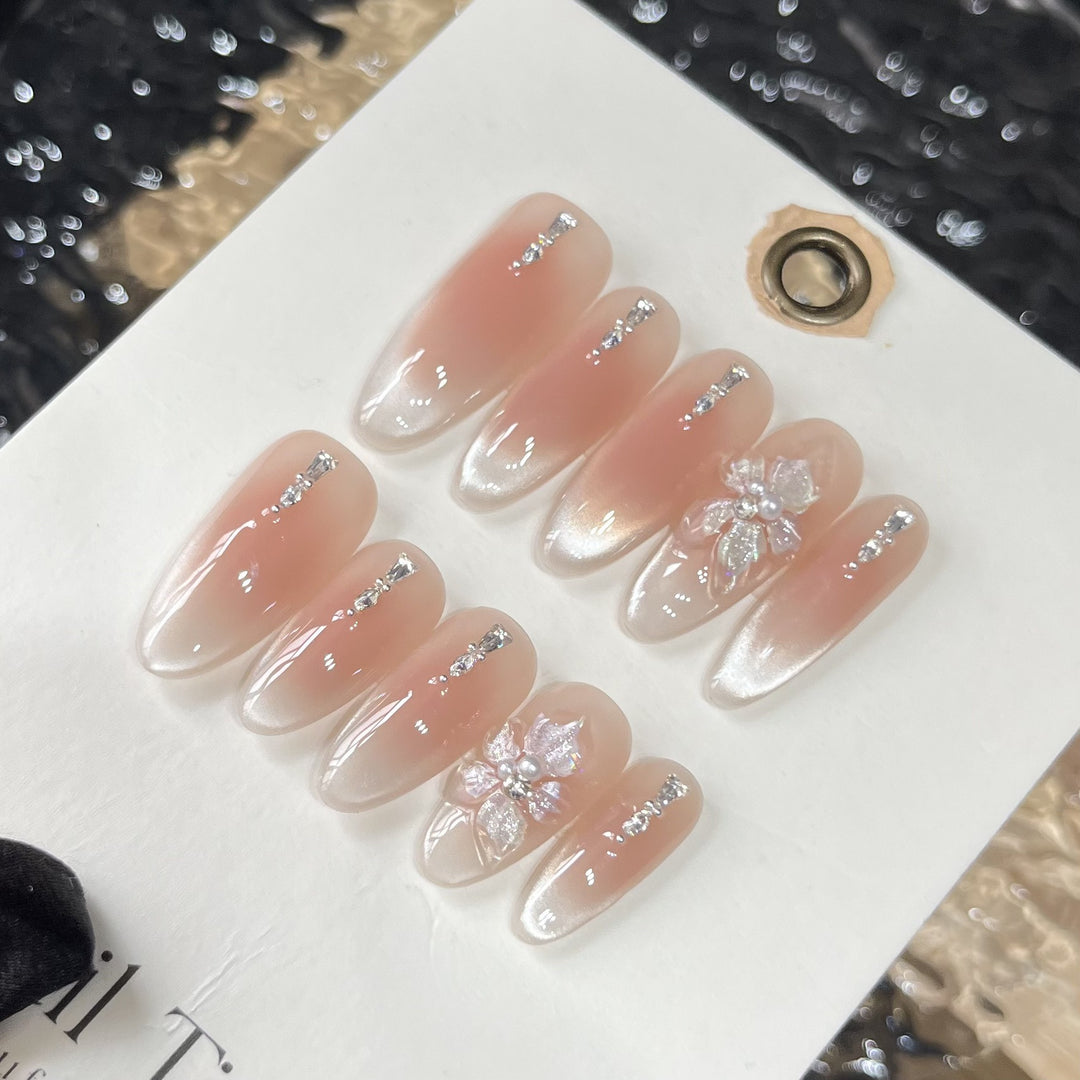 Artificial Nail Set with Romantic Design Kalsten