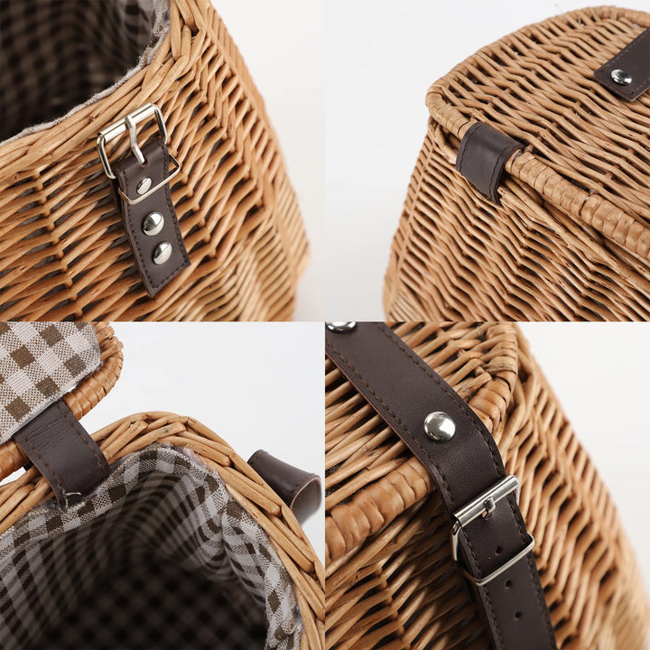 Stylish Woven Bucket Bag Kalsten