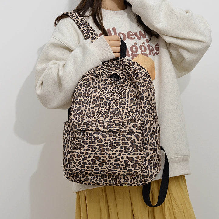 Stylish Backpack in Leopard Print Kalsten