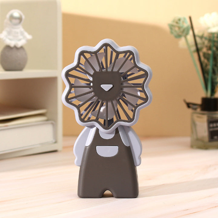 Women creative mini handheld fan with floral pattern Kalsten