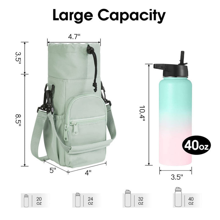 Practical water bottle bag with insulating interior compartment Kalsten