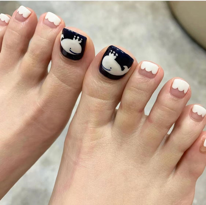 Artistic Toenail Design with Divine Butterfly Design Kalsten