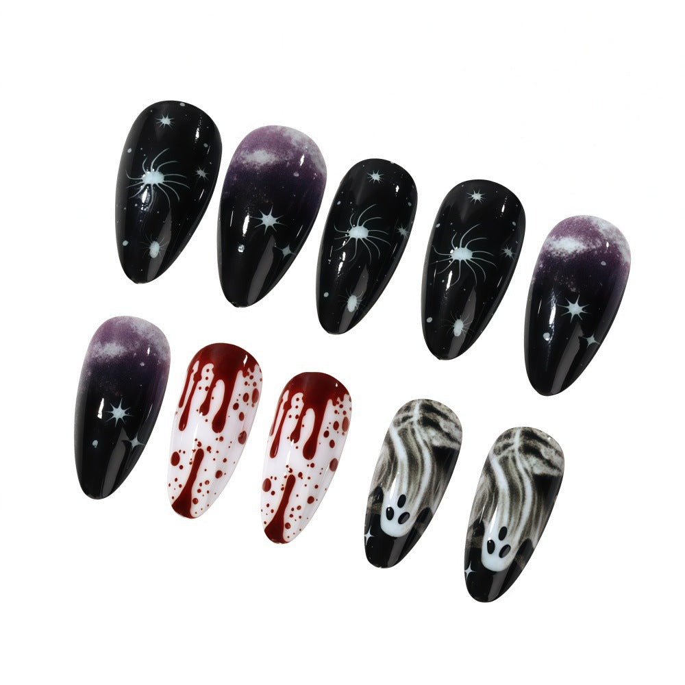 Artificial artificial nails with Halloween motifs Kalsten