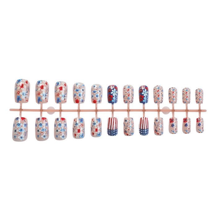 Decorative Floral Press-On Nail Art Set kalsten 1788496018