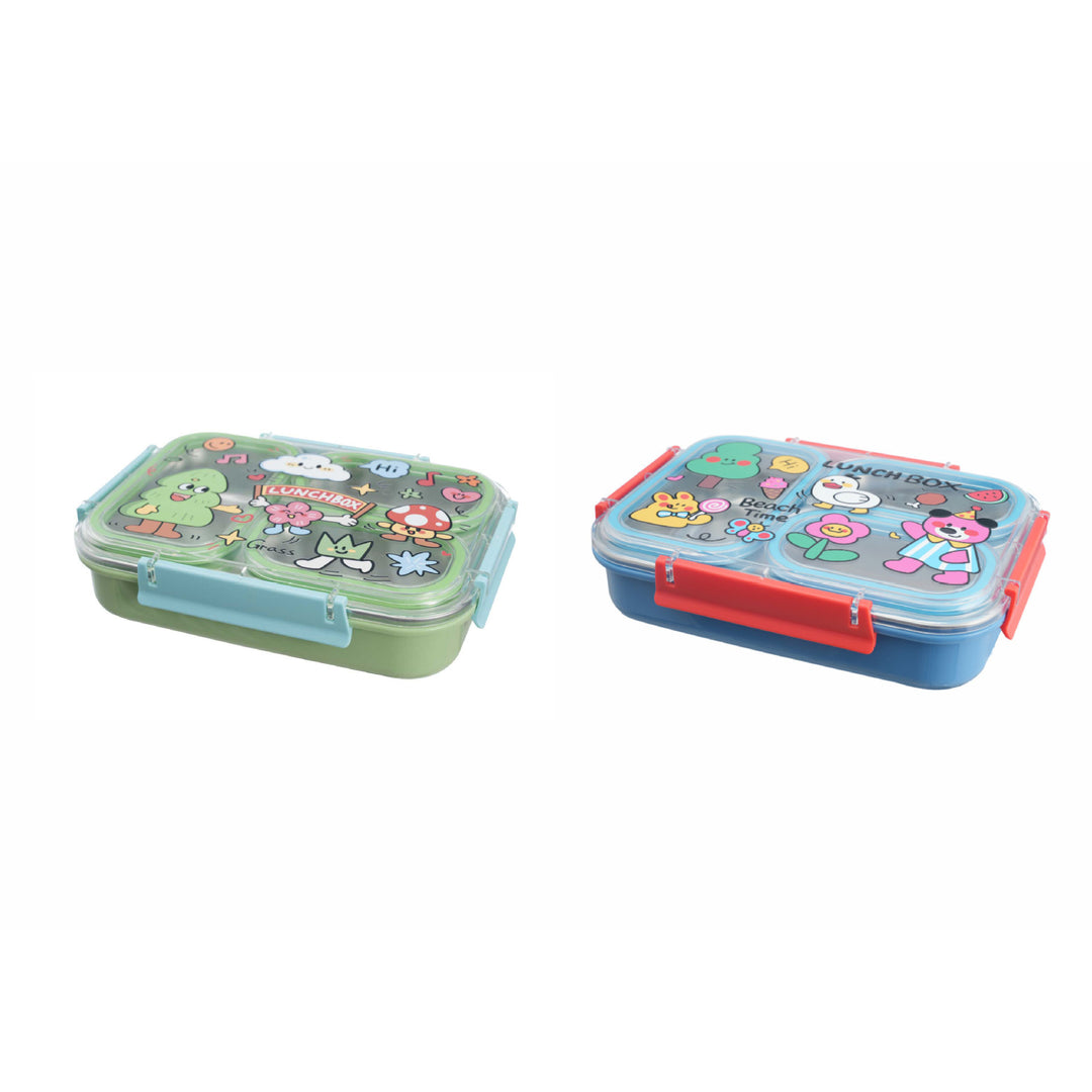 Fun-Themed Multi-Compartment Bento Lunch Box