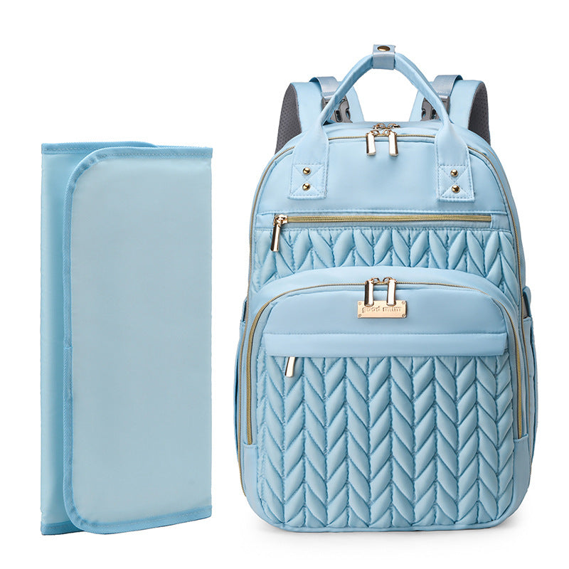 Stylish Quilted Diaper Backpack Kalsten