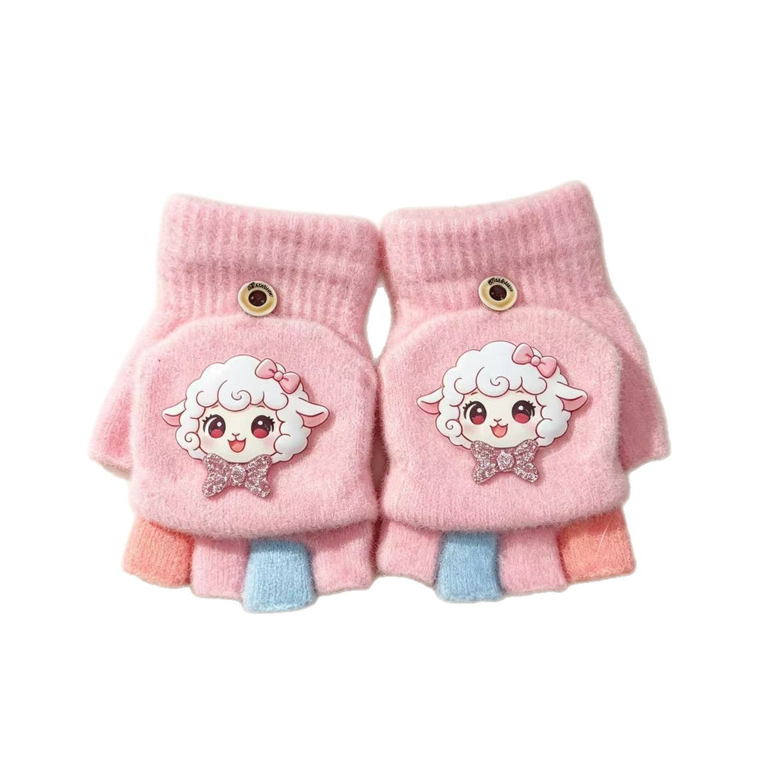Heart Embellished Fingerless Gloves Kalsten