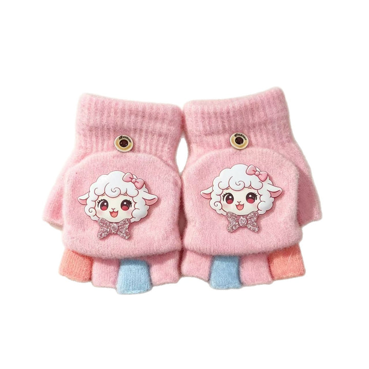 Heart Embellished Fingerless Gloves Kalsten