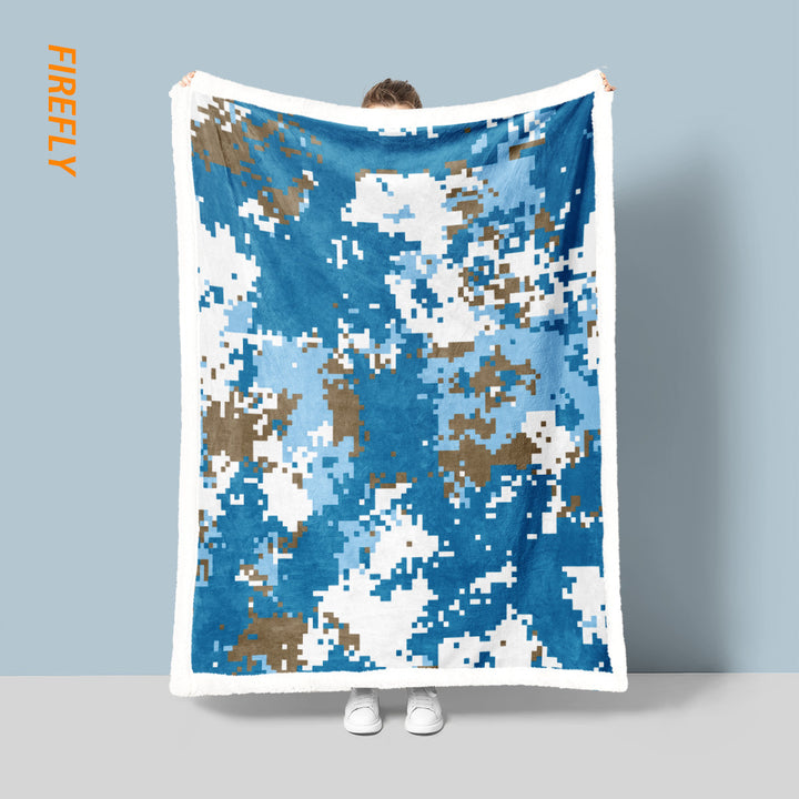 Tactical Camo Fleece Throw Blanket
