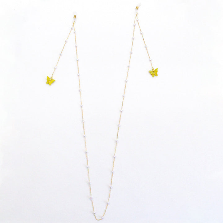 Butterfly-Embellished Eyewear Chain Kalsten