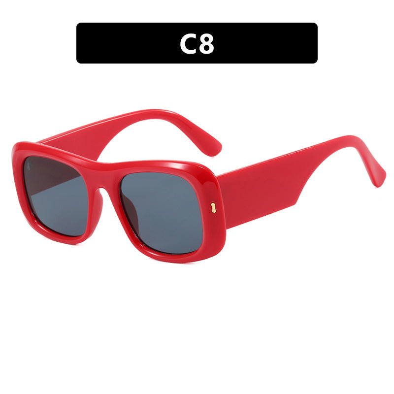 Women's oversized square sunglasses with a wide frame and polarized lenses Kalsten