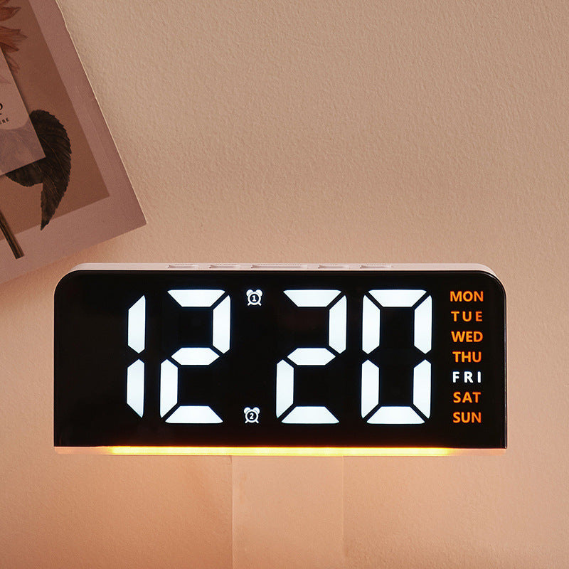 Digital alarm clock with large LED display and multifunctional display Kalsten