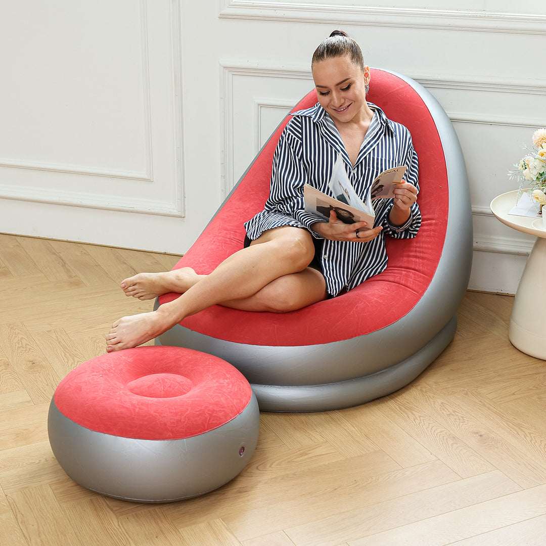 Women's Inflatable Comfort Sofa with Ergonomic Backrest Kalsten