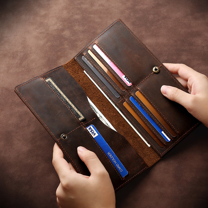 Multi-Compartment Leather Organizer