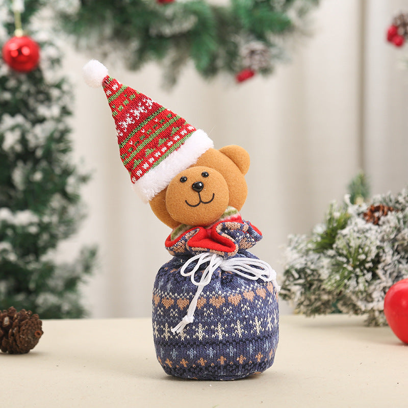 Cute Christmas gnome with gift sack Kalsten