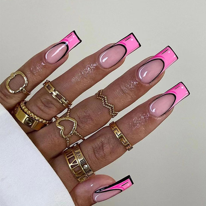 Artful Nail Extensions with Creative Design Kalsten