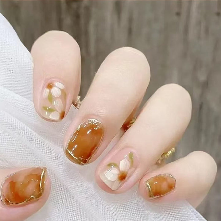 Floral Artistry Press-On Nail Set