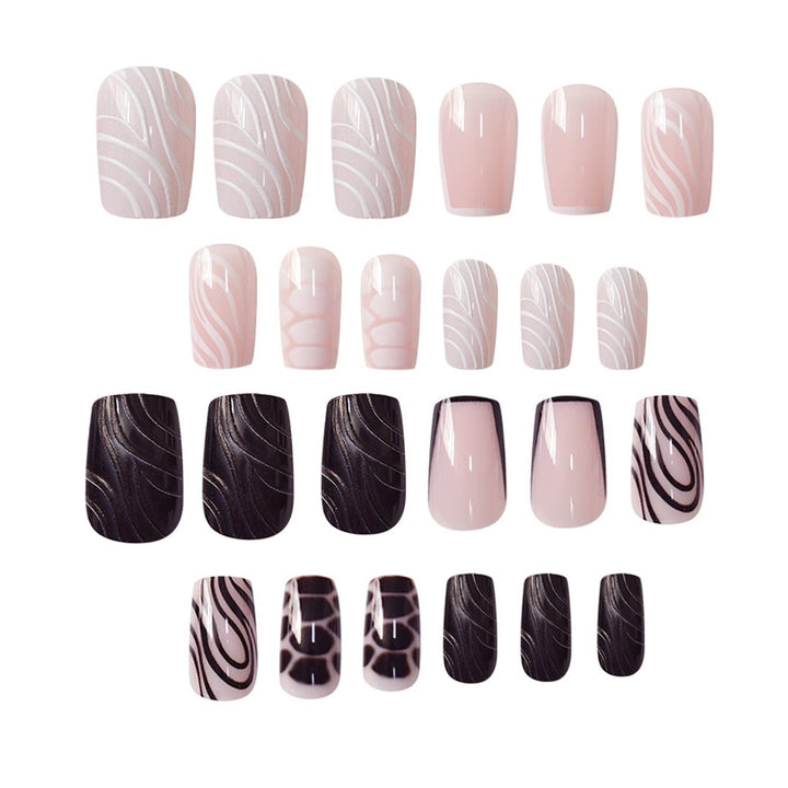 Detailed Artistic Press-On Nail Designs Kalsten