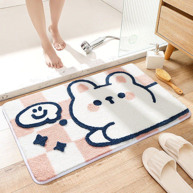 Cute Cat-Themed Bath Mat Kalsten