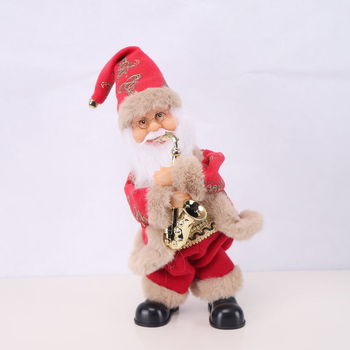 Decorative Santa Claus figure with candy