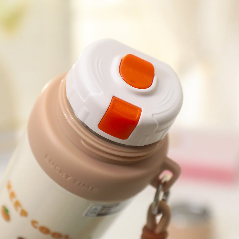 Women's Thermos Bottle in Playful Bear Design Kalsten