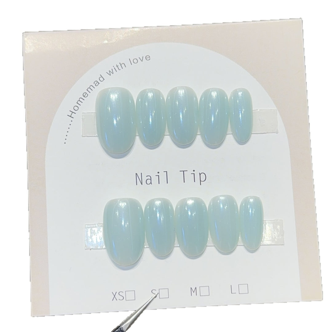Artifical Nail Tips with Shimmering Effect Kalsten