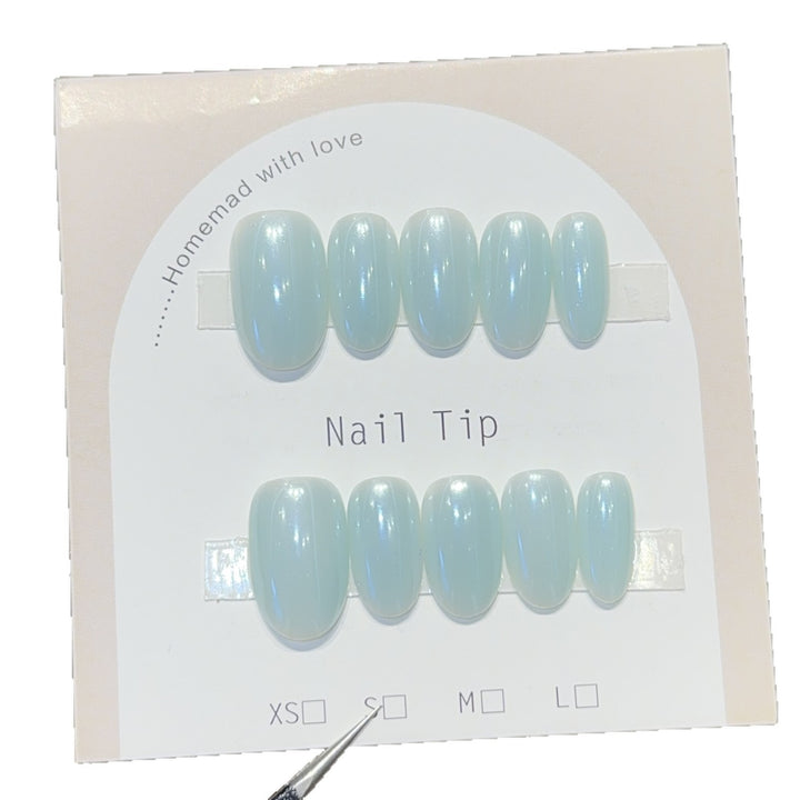 Artifical Nail Tips with Shimmering Effect Kalsten