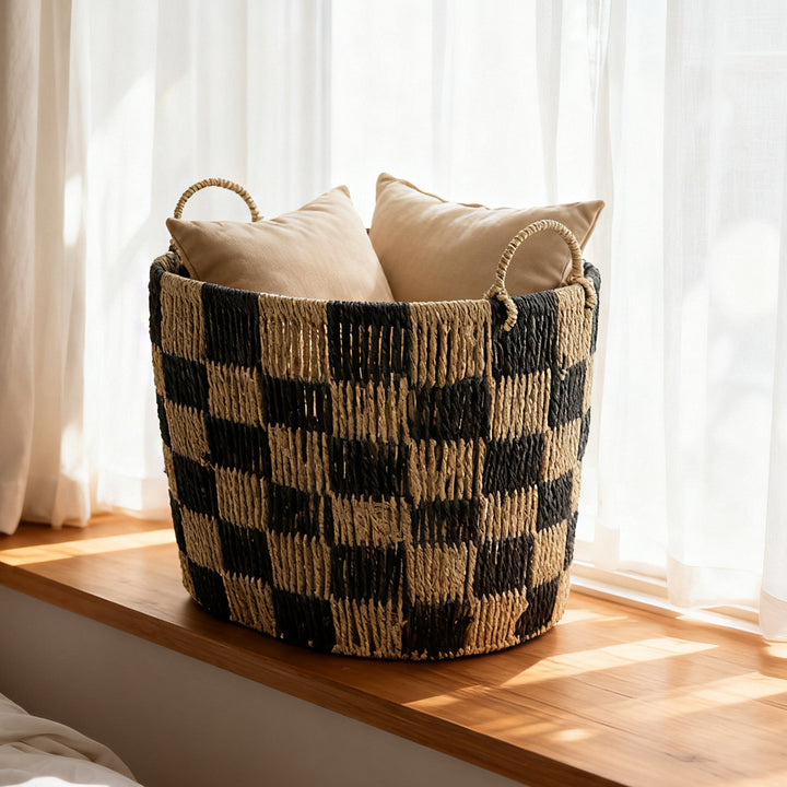 Handwoven storage basket Kalsten