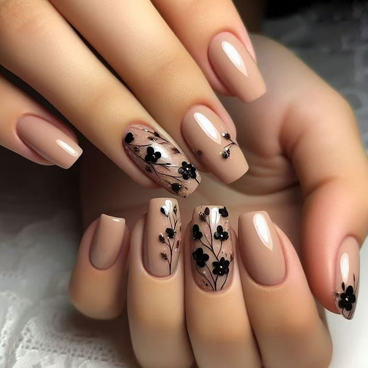 Floral Articulated Press-On Nail Tips Kalsten