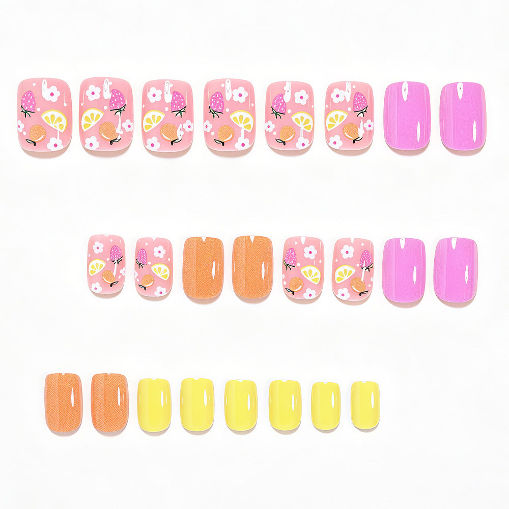 Fruit-Inspired Press-On Nail Art Set Kalsten